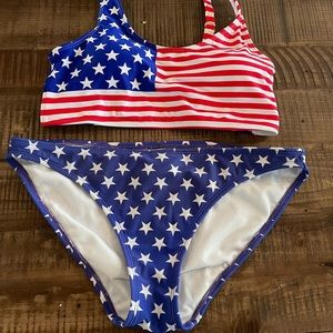 Xhilaration American Flag bikini